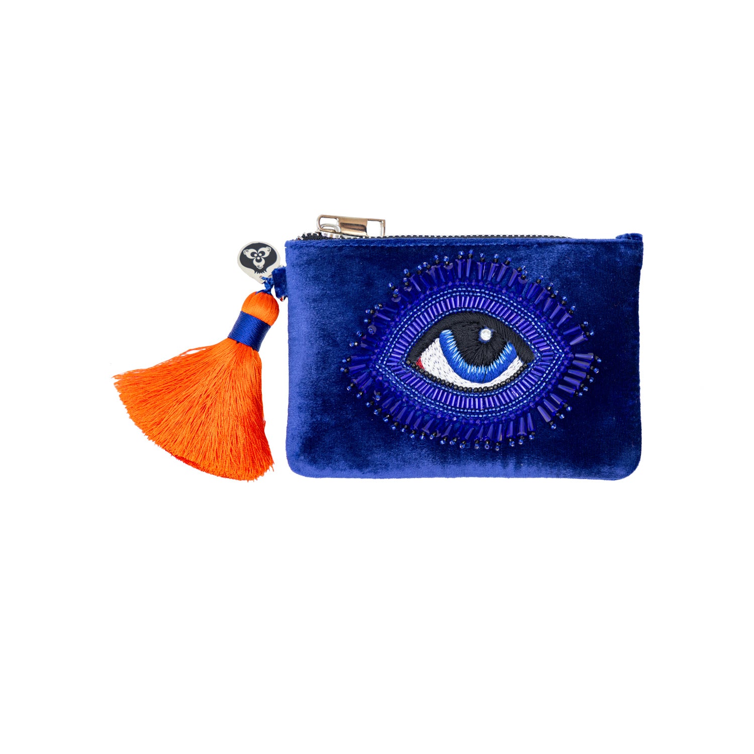 EMBROIDERED POCHETTE - SAPPHIRE