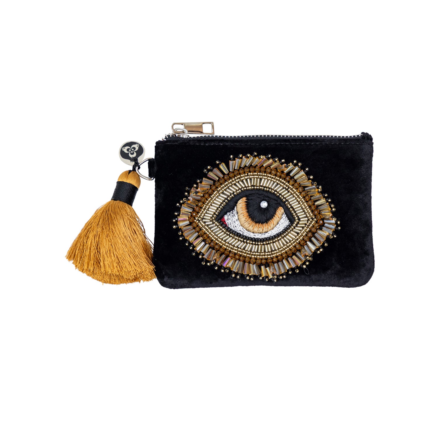 EMBROIDERED POCHETTE - NOIR
