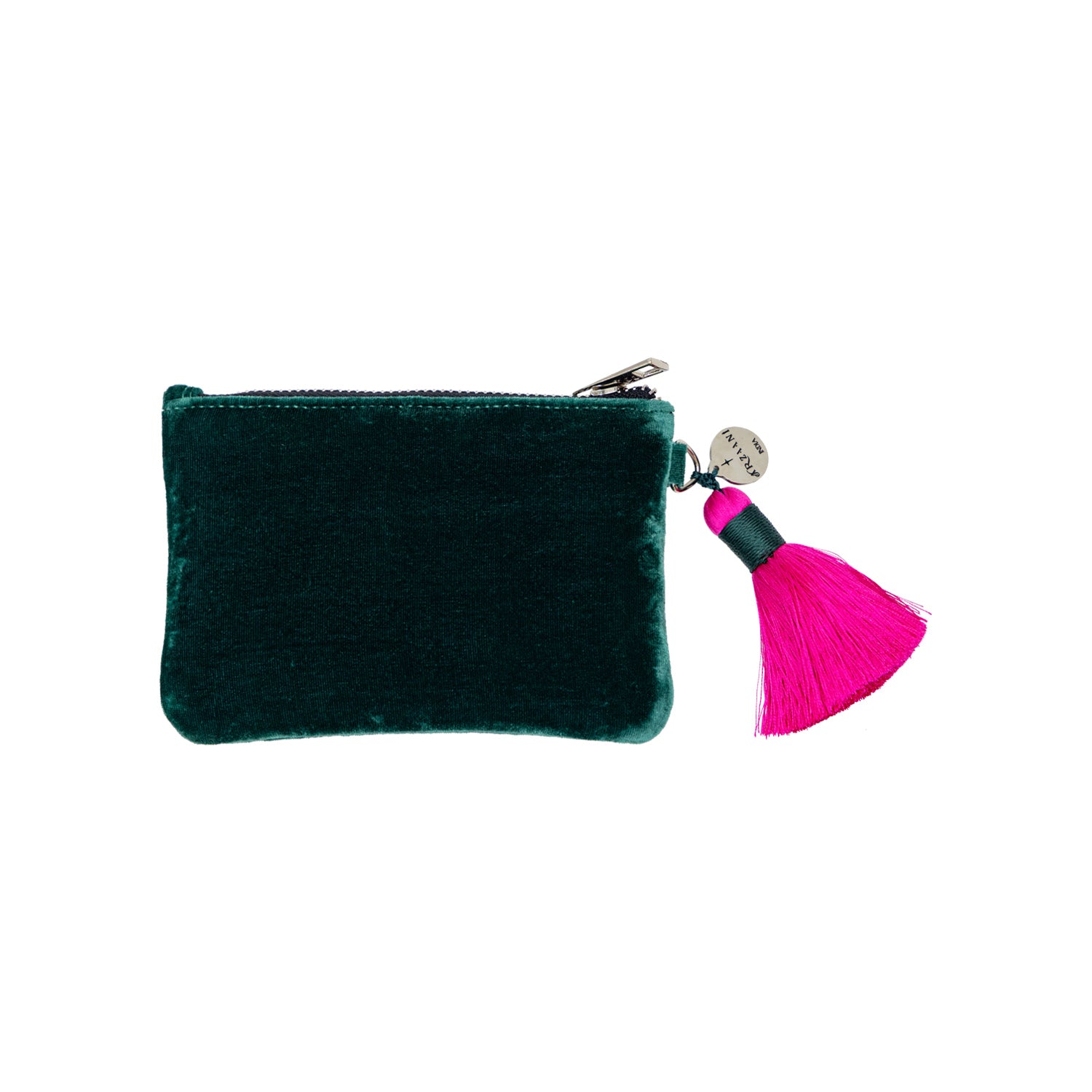 EMBROIDERED POCHETTE - EMERALD