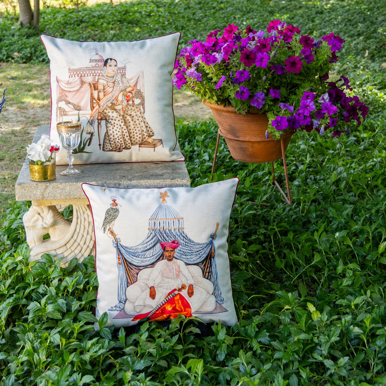 MAHARAJA - PRINTED CUSHION - SET OF 2