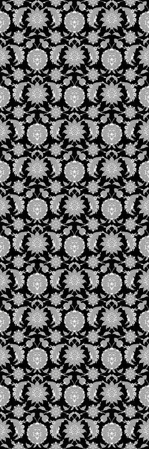 Gulnaaz | Lustre | Black | Wallpaper