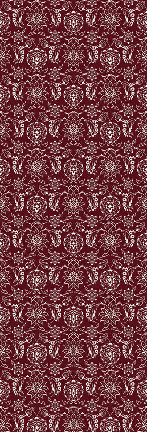 Gulnaaz | Gauze | Burgundy | Wallpaper