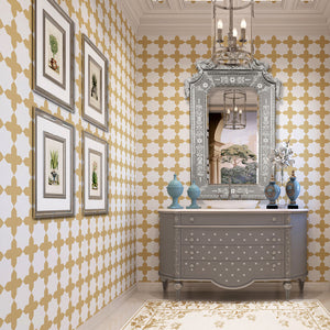 Tabriz | Gauze | Gold – Foil | Wallpaper