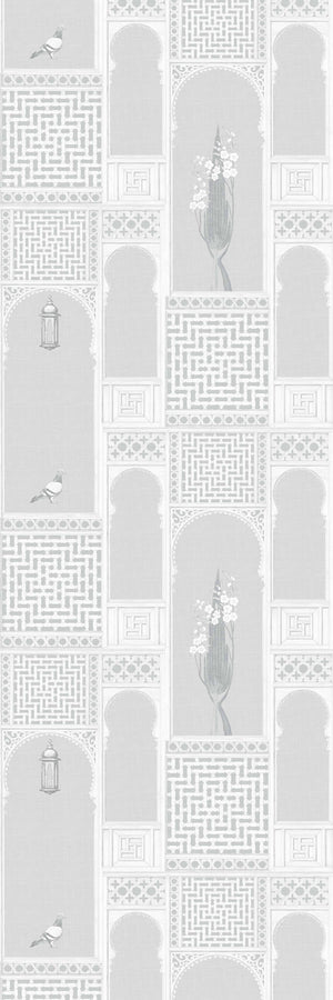 Jharoka | Lustre | Grey | Wallpaper