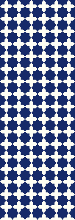 Tabriz | Gauze | Navy | Wallpaper