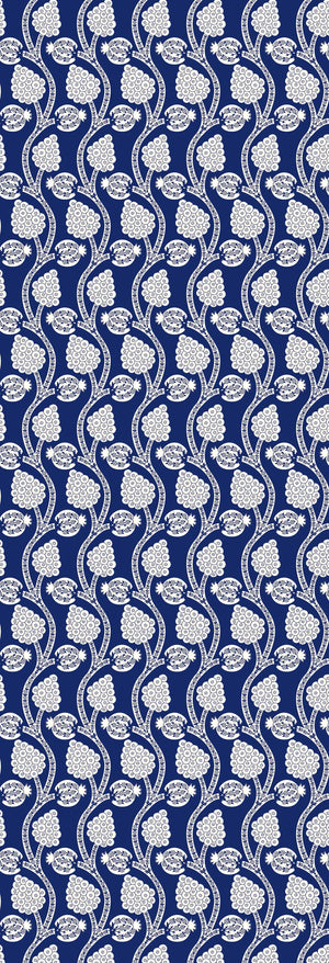 Angoori | Gauze | Navy | Wallpaper