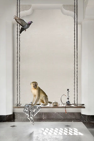 Solids | Shantung | Shitake | Wallpaper