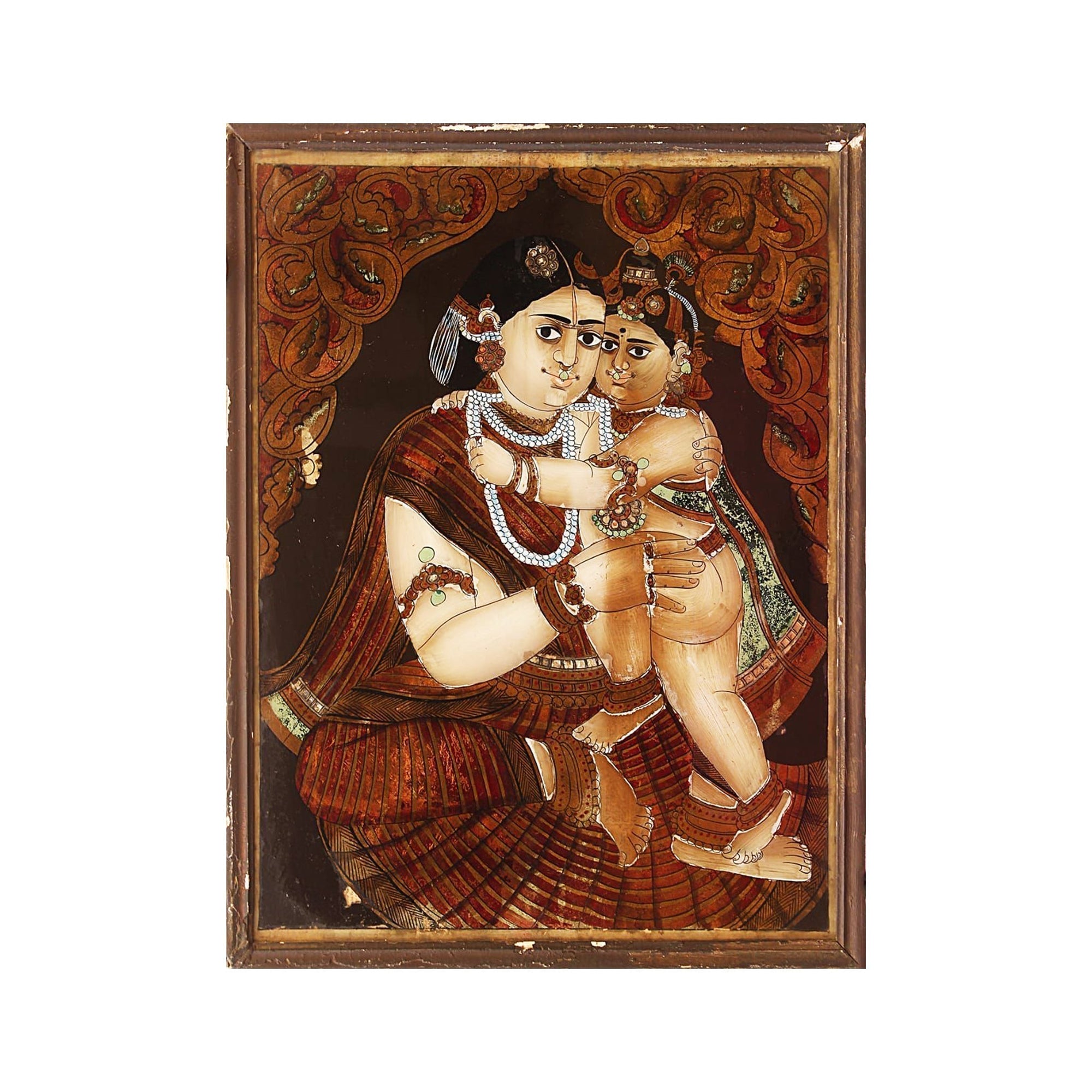Mysore Reverse Glass Painting: Light from the Other Side