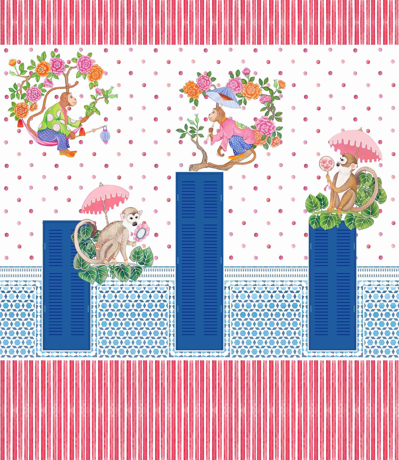 HAVELI | LAWN | BLUSH | WALLPAPER | NEW IN
