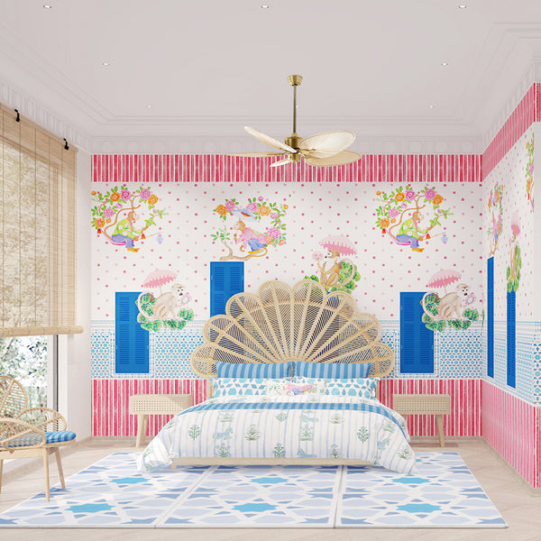HAVELI | LAWN | BLUSH | WALLPAPER | NEW IN