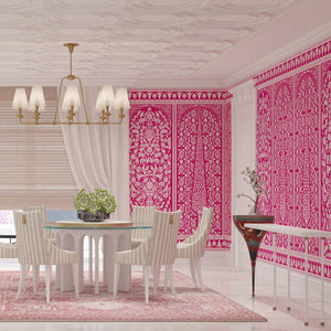 Isfahaan  | Gauze  | Fuschia | Wallpaper