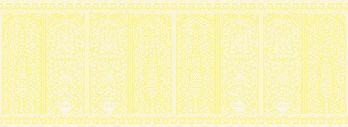 Isfahaan  | Gauze  | Lemon | Wallpaper