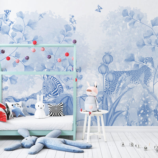 LE ZOO | LAWN | INK | WALLPAPER