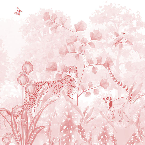 LE ZOO | LAWN | BLUSH | WALLPAPER