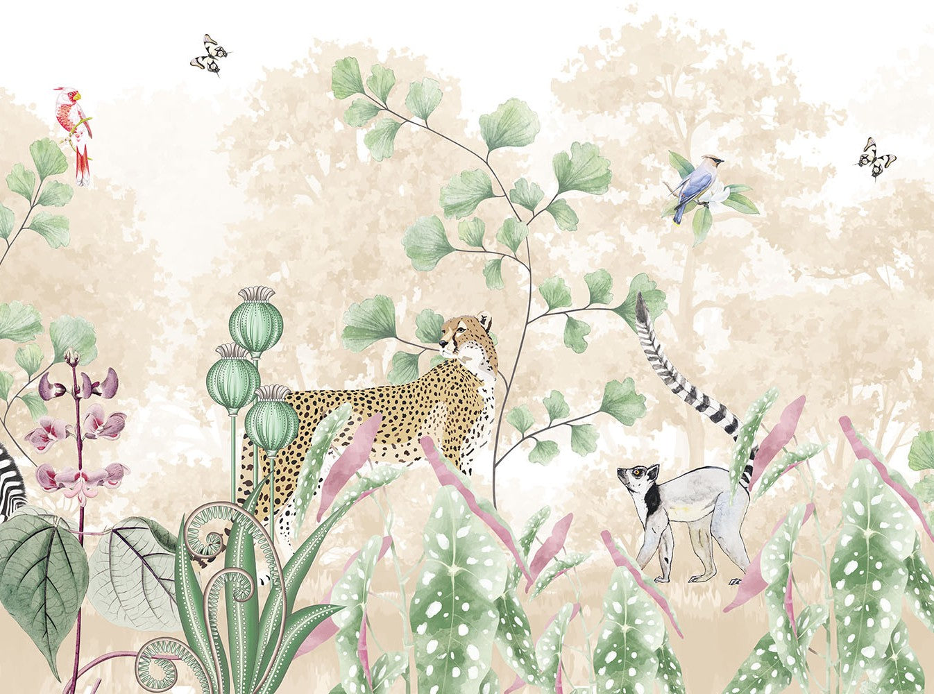 LE ZOO | LAWN | SAND | WALLPAPER