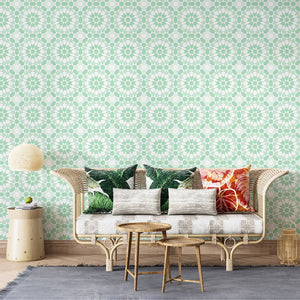 FEZ | LAWN | MINT | WALLPAPER