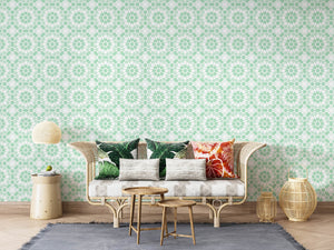 FEZ | LAWN | MINT | WALLPAPER