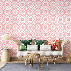 FEZ| LAWN | BLUSH | WALLPAPER