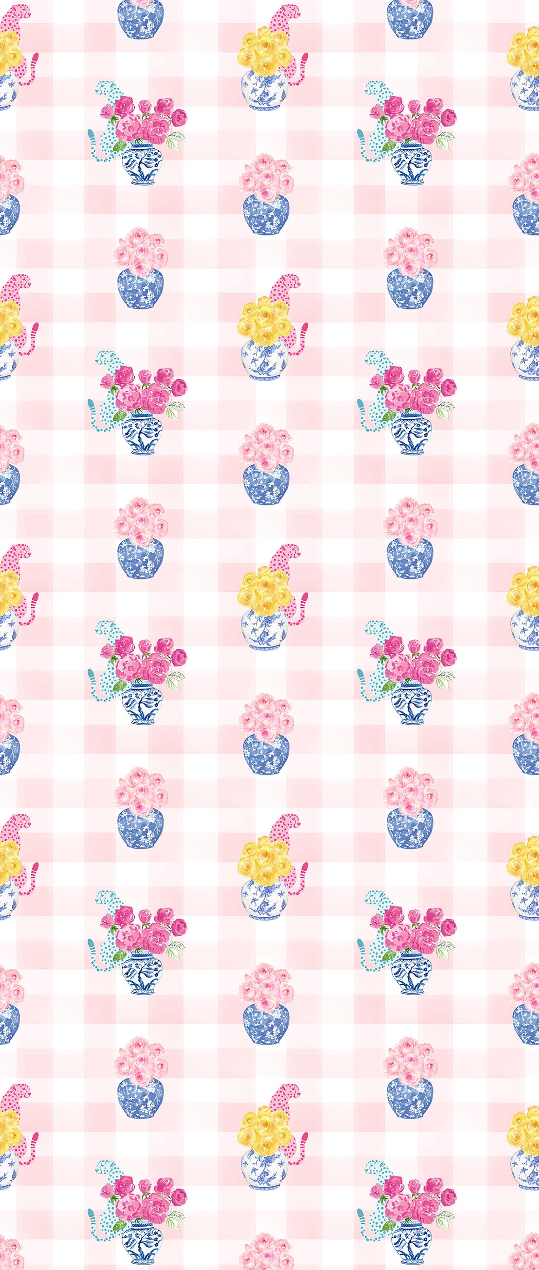 GINGER BOX | LAWN | BLUSH | WALLPAPER