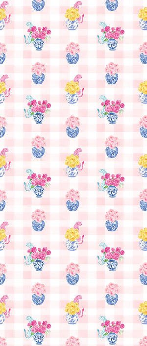 GINGER BOX | LAWN | BLUSH | WALLPAPER