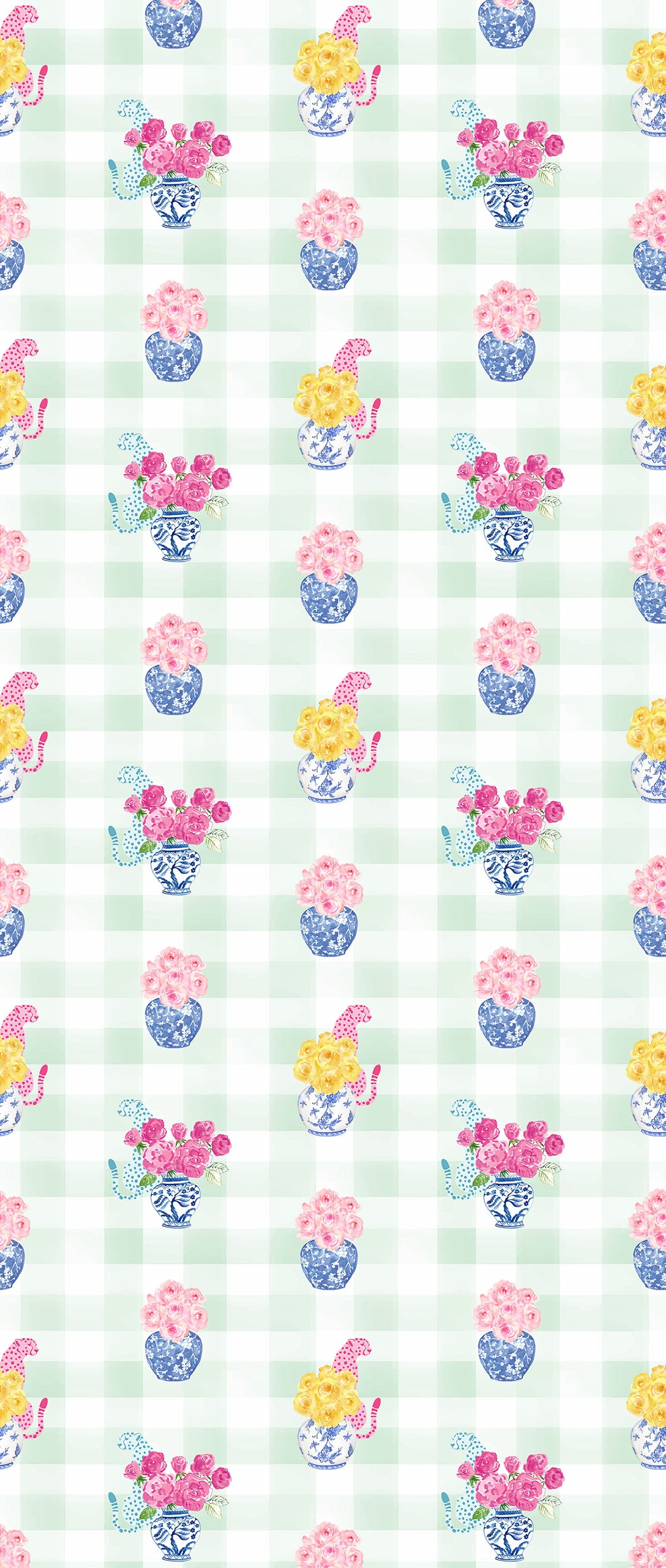 GINGER BOX | LAWN | MINT | WALLPAPER