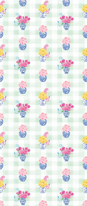 GINGER BOX | LAWN | MINT | WALLPAPER
