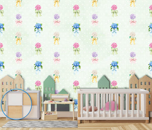 BOW TIE | LAWN | MINT | WALLPAPER