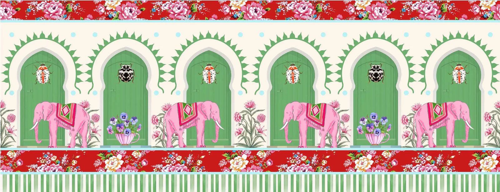 AANGAN | LAWN | MINT | WALLPAPER | NEW IN