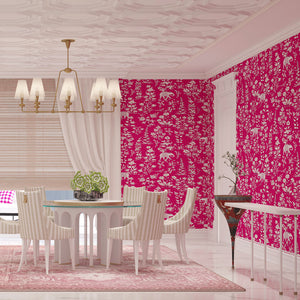 Bahaar | Gauze  | Fuschia | Wallpaper