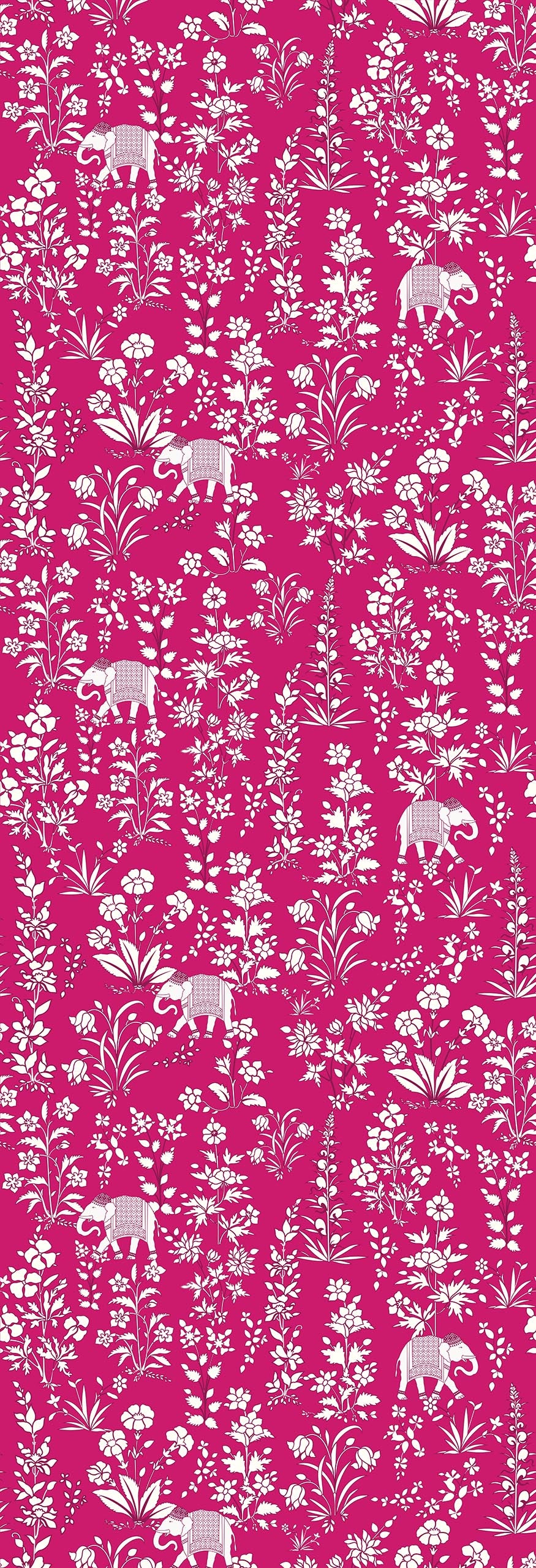 Bahaar | Gauze  | Fuschia | Wallpaper