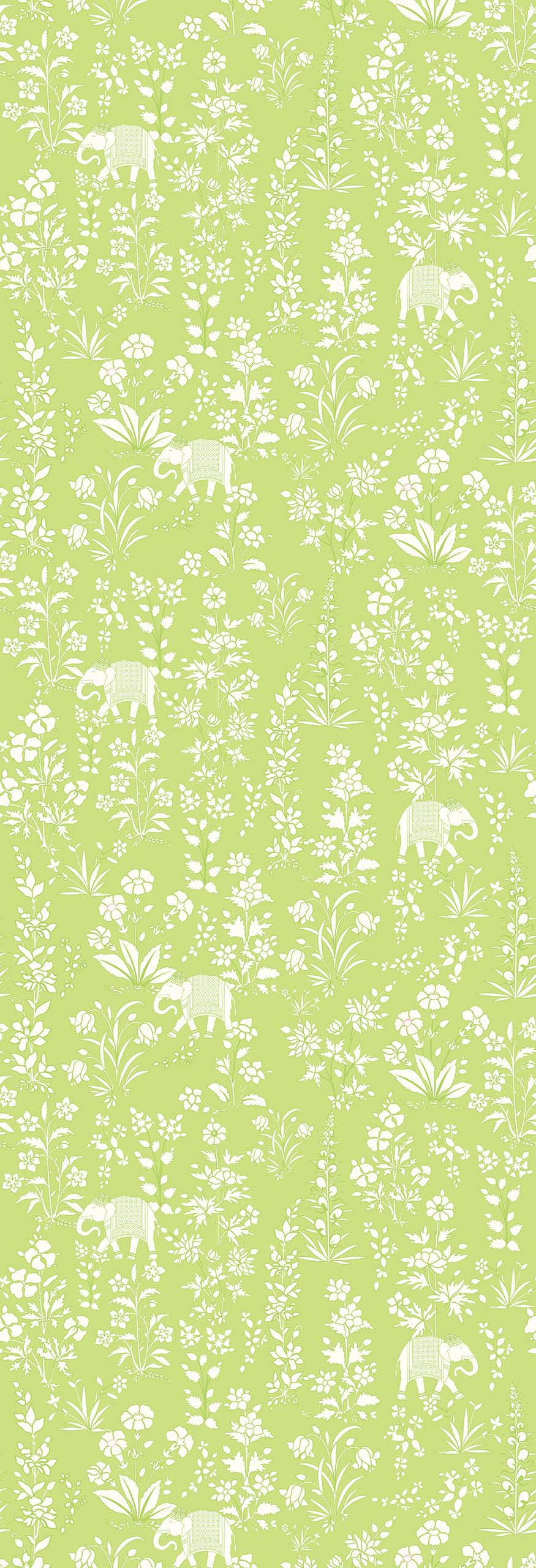 Bahaar | Gauze  | Lime | Wallpaper
