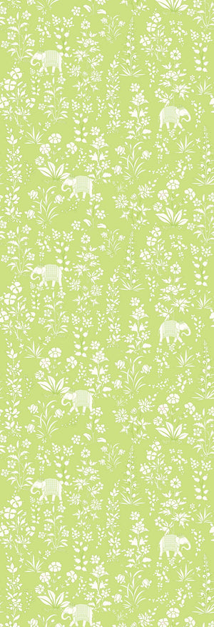 Bahaar | Gauze  | Lime | Wallpaper