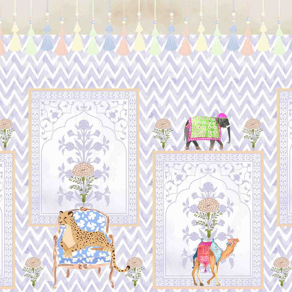 KARAVAAN | LAWN | MAUVE | WALLPAPER | NEW IN