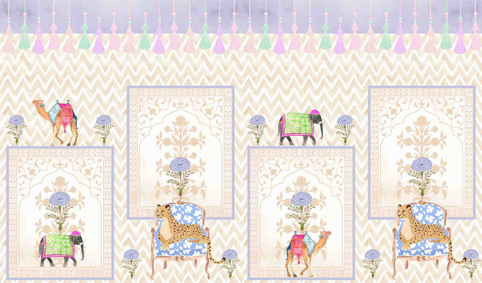 KARAVAAN | LAWN | SAND | WALLPAPER | NEW IN