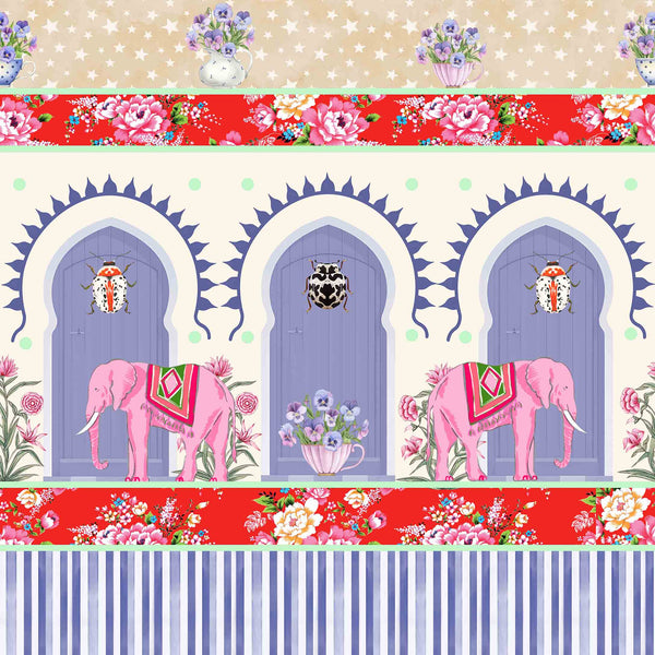 AANGAN | LAWN | MAUVE | WALLPAPER | NEW IN