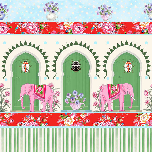 AANGAN | LAWN | MINT | WALLPAPER | NEW IN