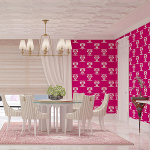 Chintamani | Gauze  | Fuschia | Wallpaper