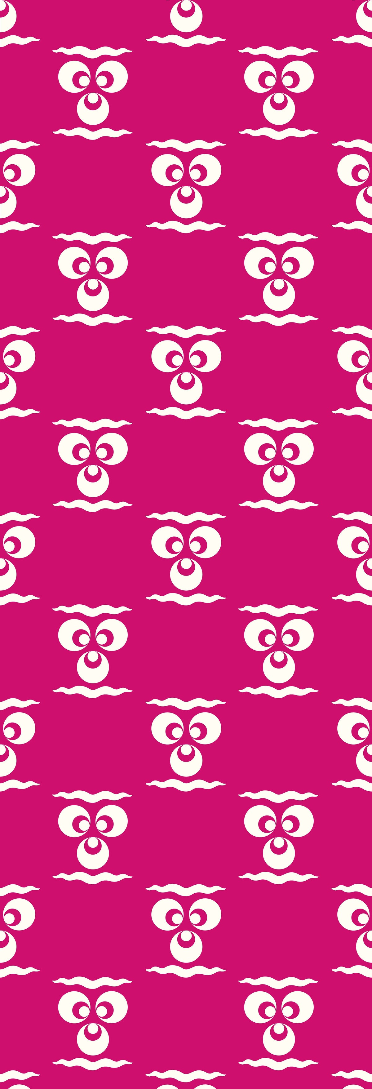 Chintamani | Gauze  | Fuschia | Wallpaper