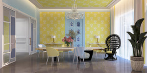 Chintamani | Gauze  | Lemon | Wallpaper