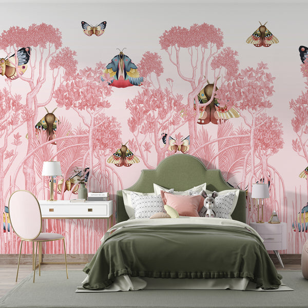 FOREST | LAWN | BLUSH | WALLPAPER