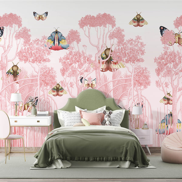 FOREST | LAWN | BLUSH | WALLPAPER