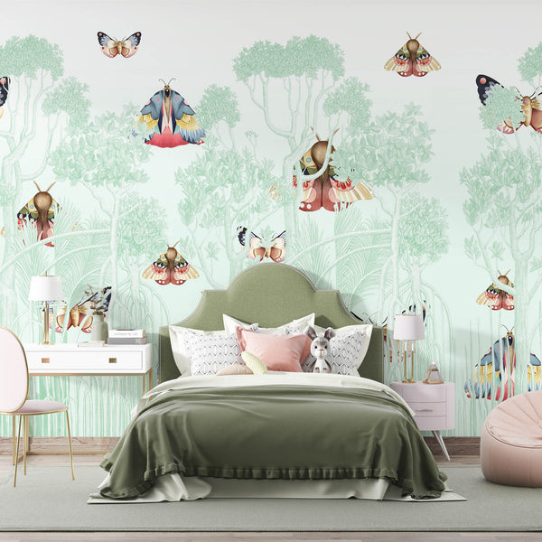 FOREST | LAWN | MINT | WALLPAPER