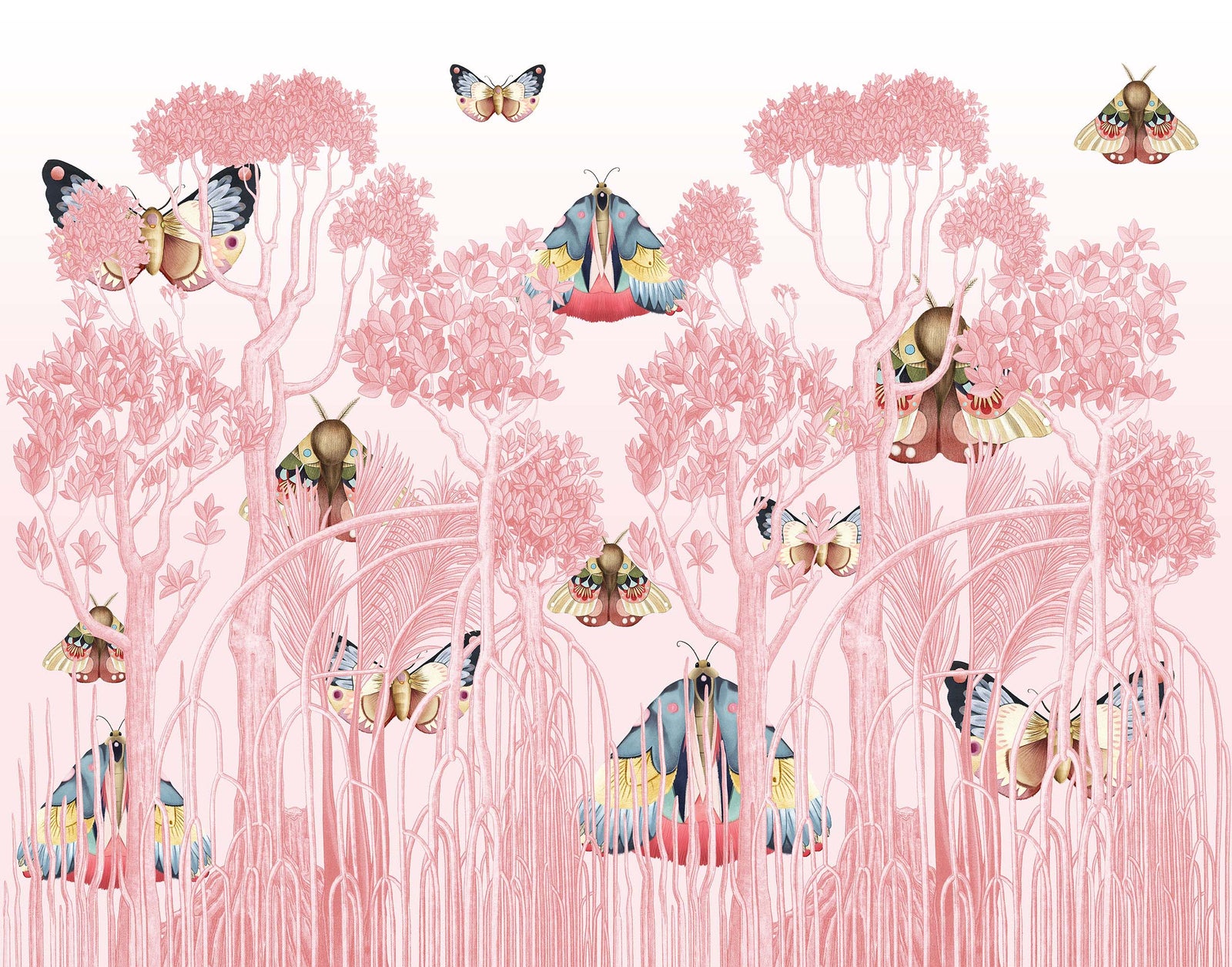 FOREST | LAWN | BLUSH | WALLPAPER