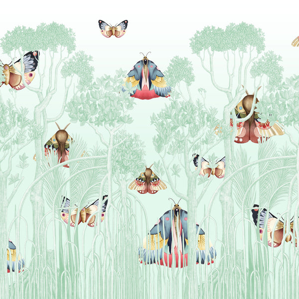 FOREST | LAWN | MINT | WALLPAPER