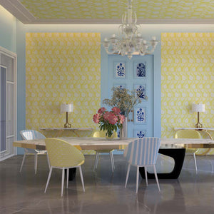 Angoori | Gauze  | Lemon | Wallpaper