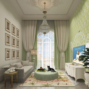 Angoori | Gauze  | Lime | Wallpaper