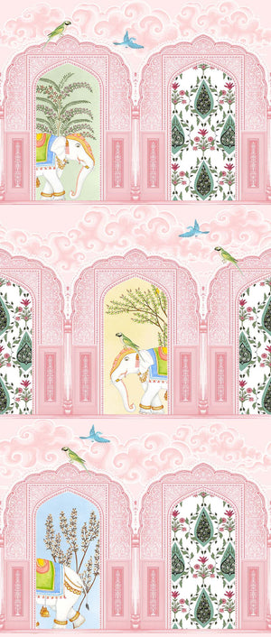HIDE & SEEK | LAWN | BLUSH | WALLPAPER