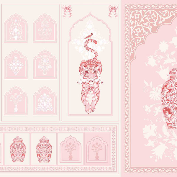 SHER KHAN | LAWN | BLUSH | WALLPAPER | NEW IN