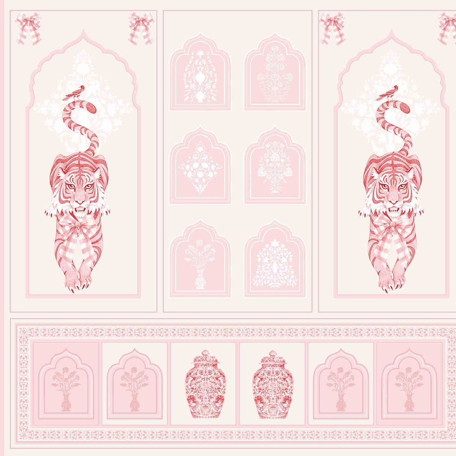 SHER KHAN | LAWN | BLUSH | WALLPAPER | NEW IN