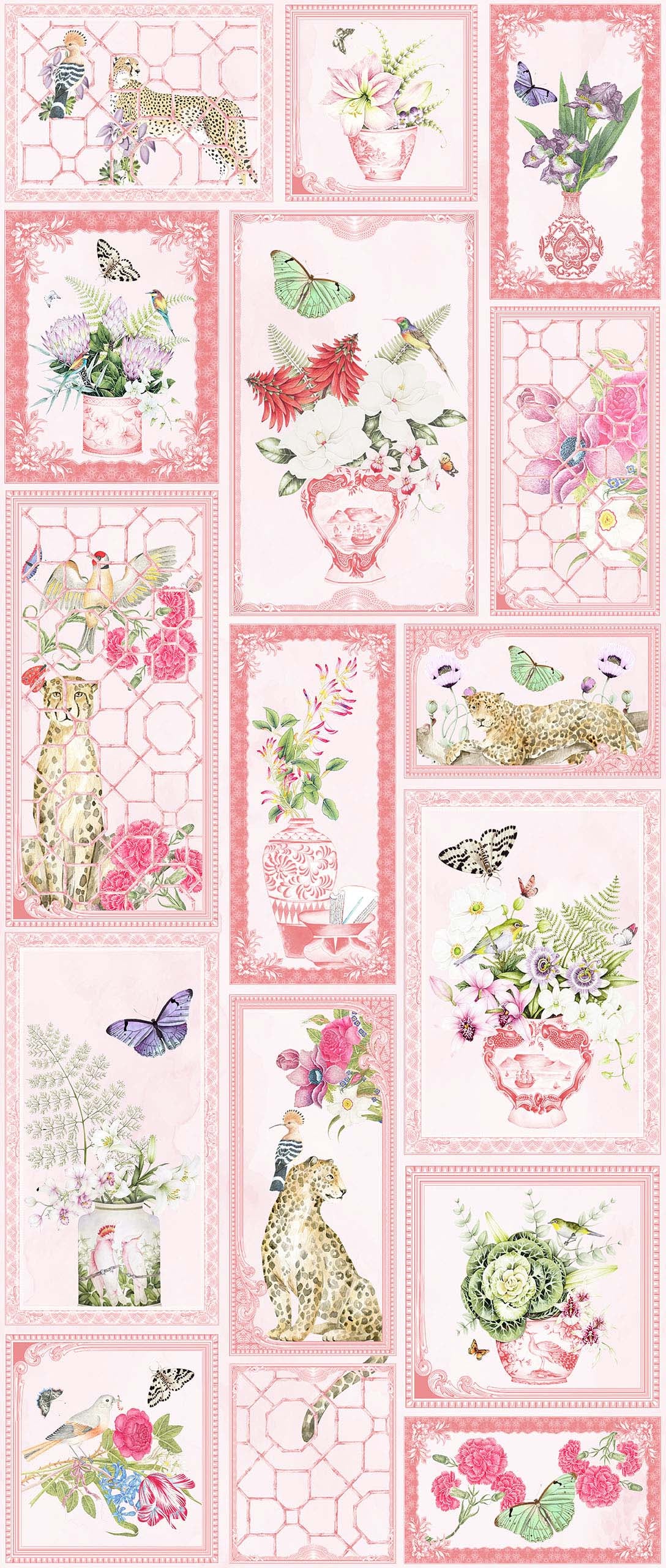 GINGER LILY | LAWN | BLUSH | WALLPAPER